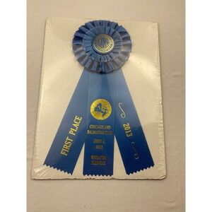 AKC Chicagoland Dalmatian Club 2013‎ First Place Blue Award Ribbon Wheaton IL